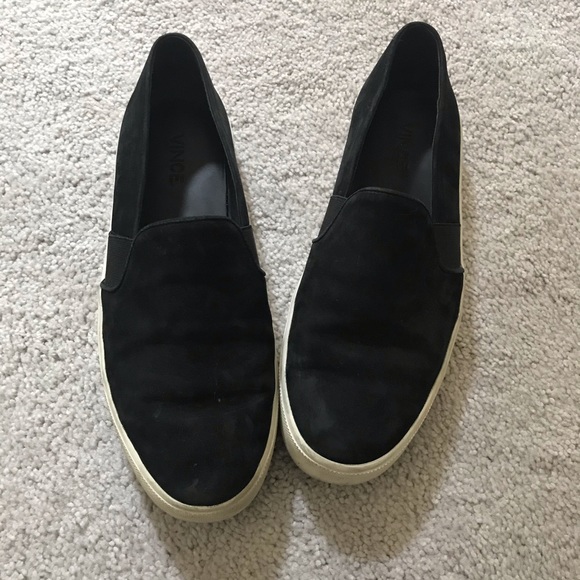 Vince Shoes - Vince Black Suede Sneakers Size 8